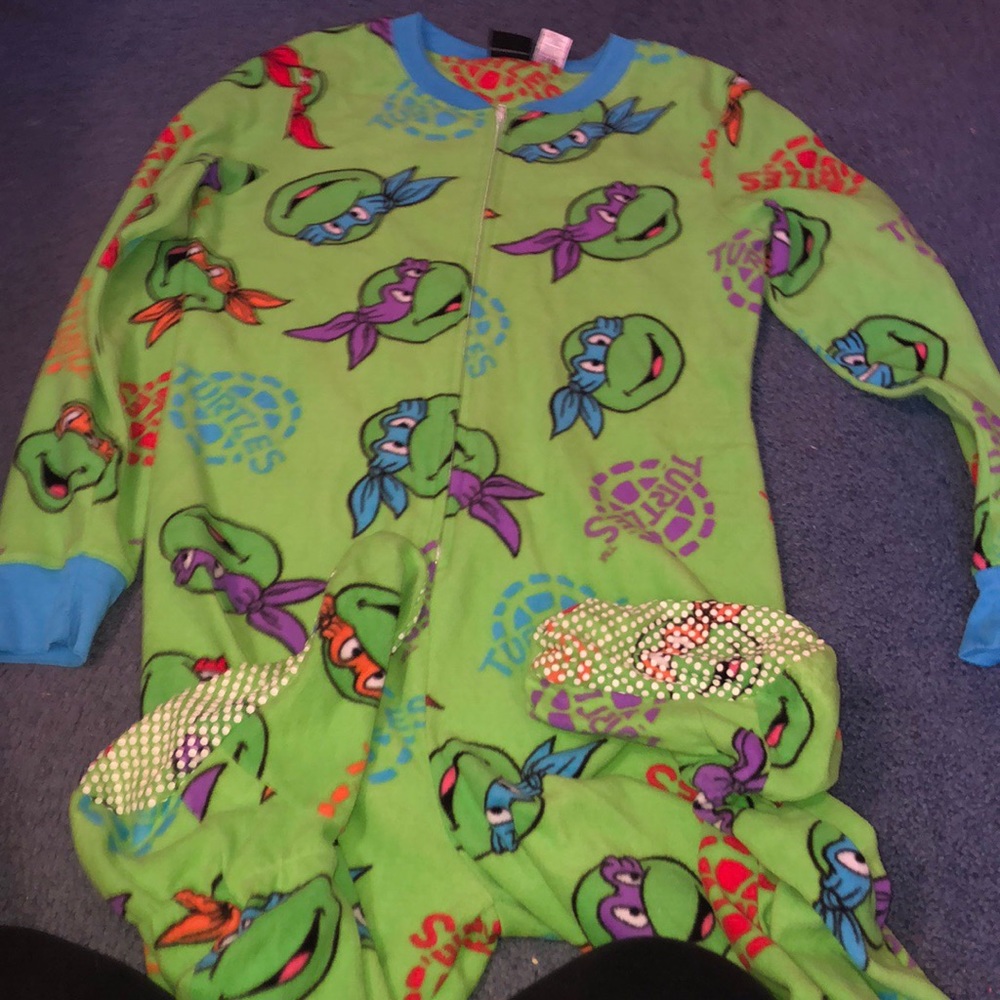 Ninja Turtle Onesie with Feet